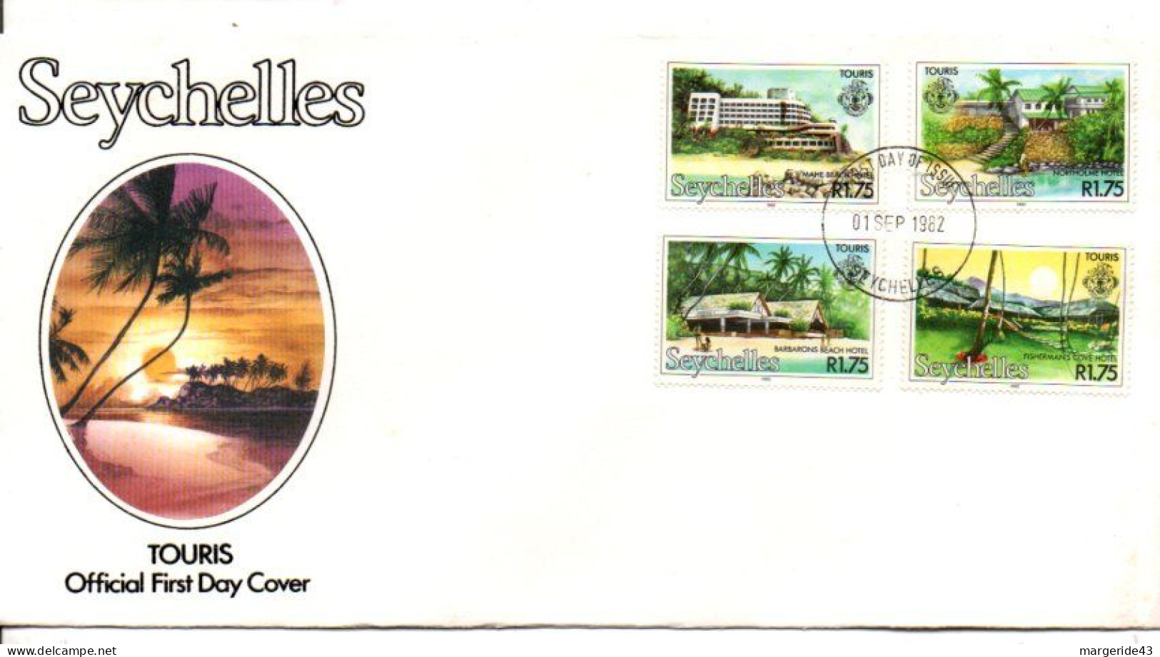 SEYCHELLES FDC 1982 TOURISME - Seychelles (1976-...)