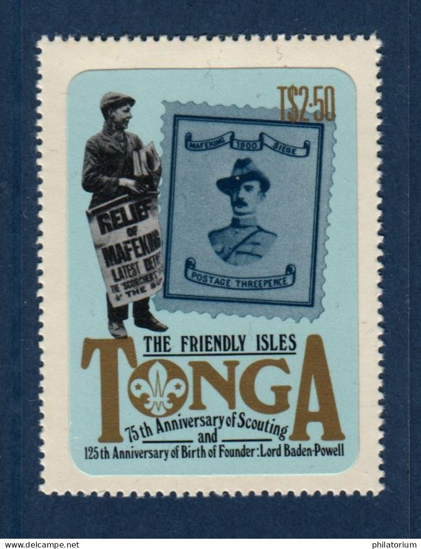 Tonga, **, Yv 501, Mi 810, SG 807, Mouvement Scout, - Tonga (1970-...)