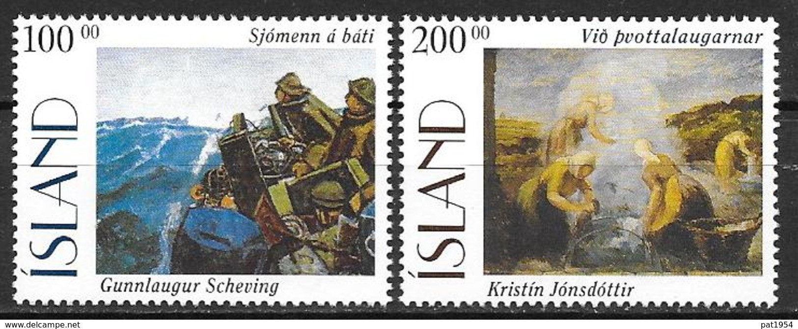 Islande 1996 N°795/796 Neufs Peintures - Ungebraucht