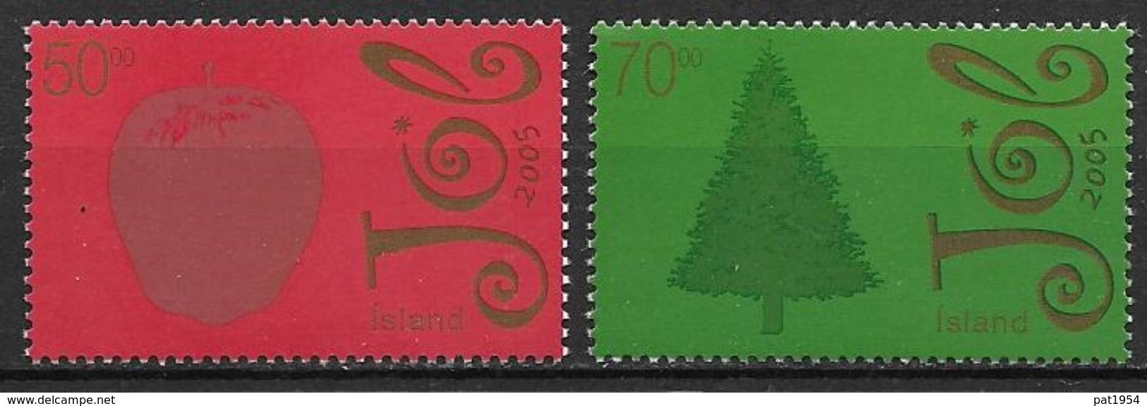 Islande 2005 N°1041/1042 Neufs** Noël - Unused Stamps