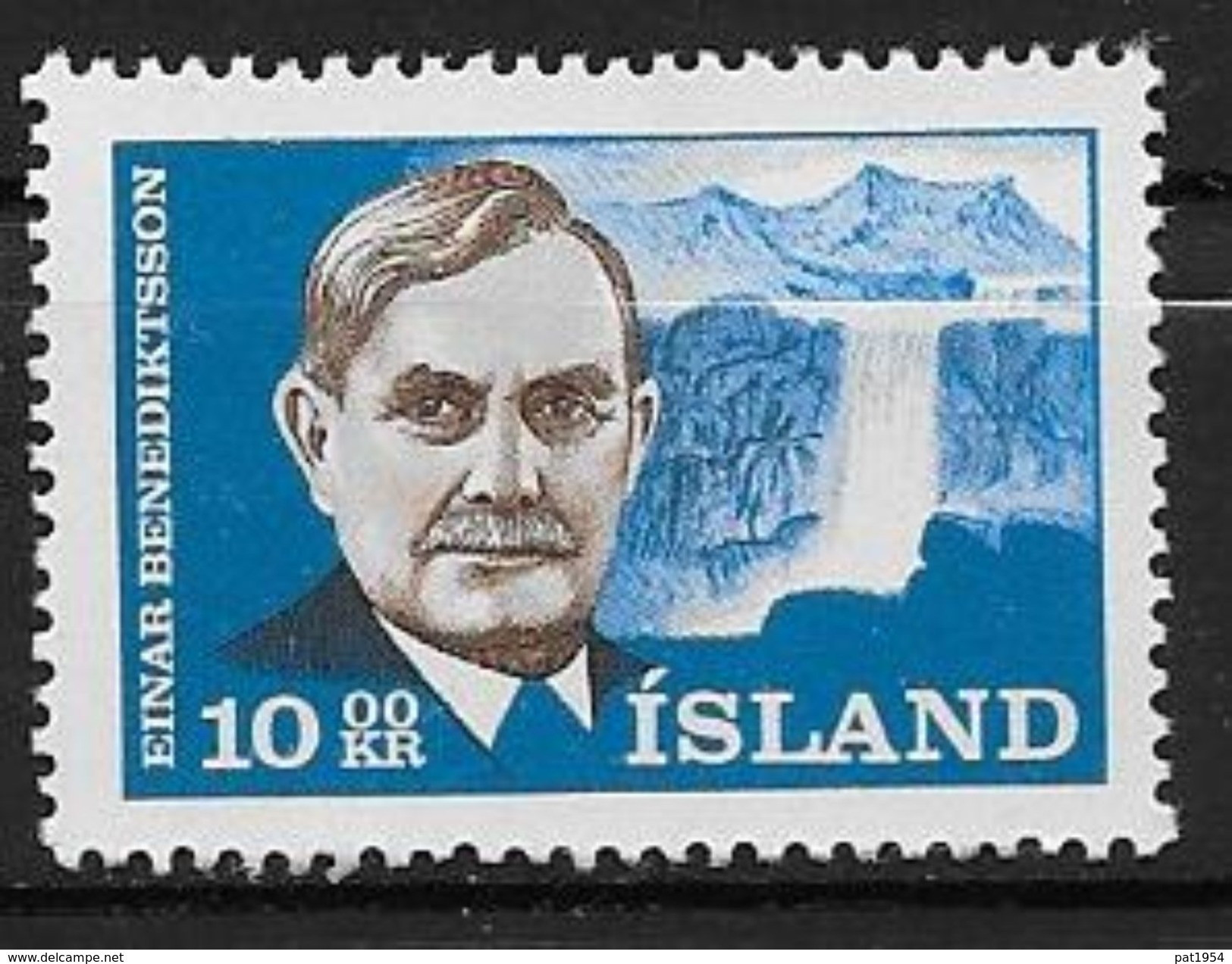 Islande 1965 N° 352  Neuf ** MNH Poète Einar Benediktsson - Nuevos