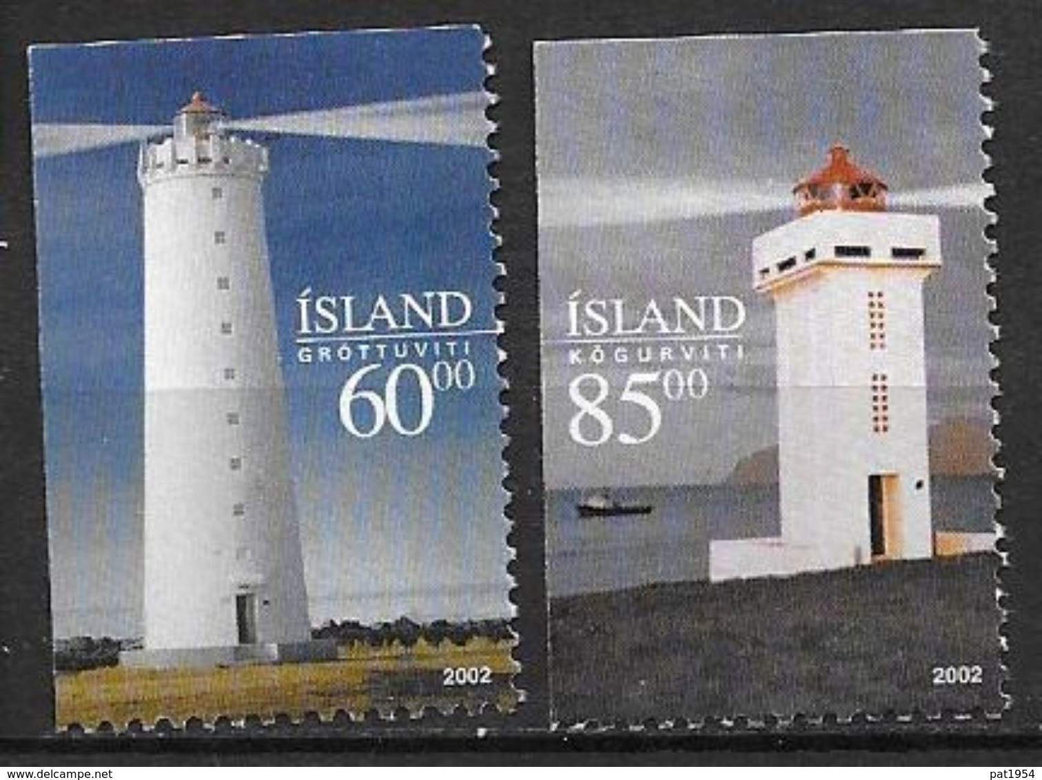 Islande 2002 N°933/934 Neufs** Phares - Nuovi