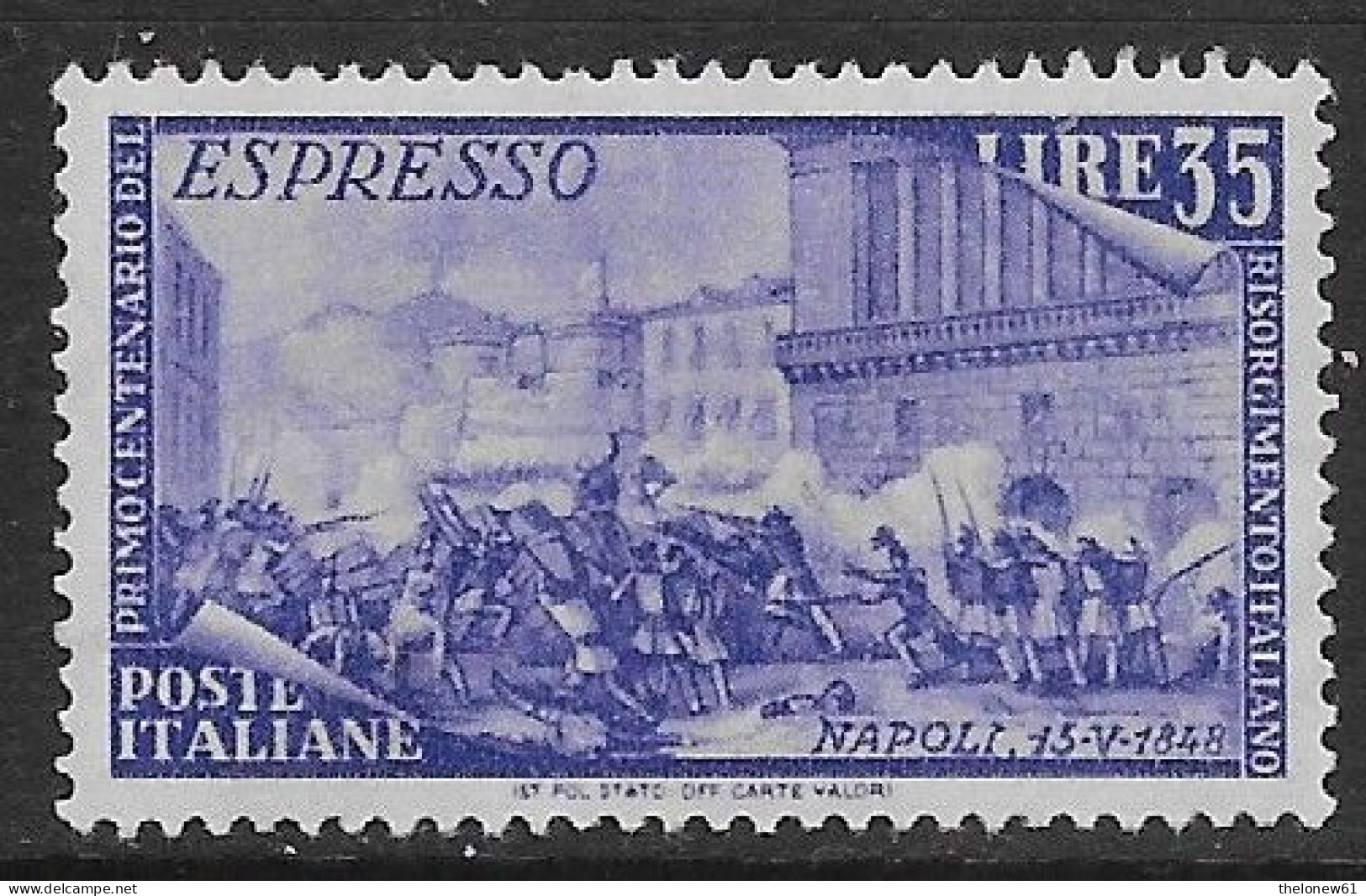 Italia Italy 1948 Risorgimento Espresso L35 Sa N.E32 Nuovo MH * - Poste Exprèsse/pneumatique