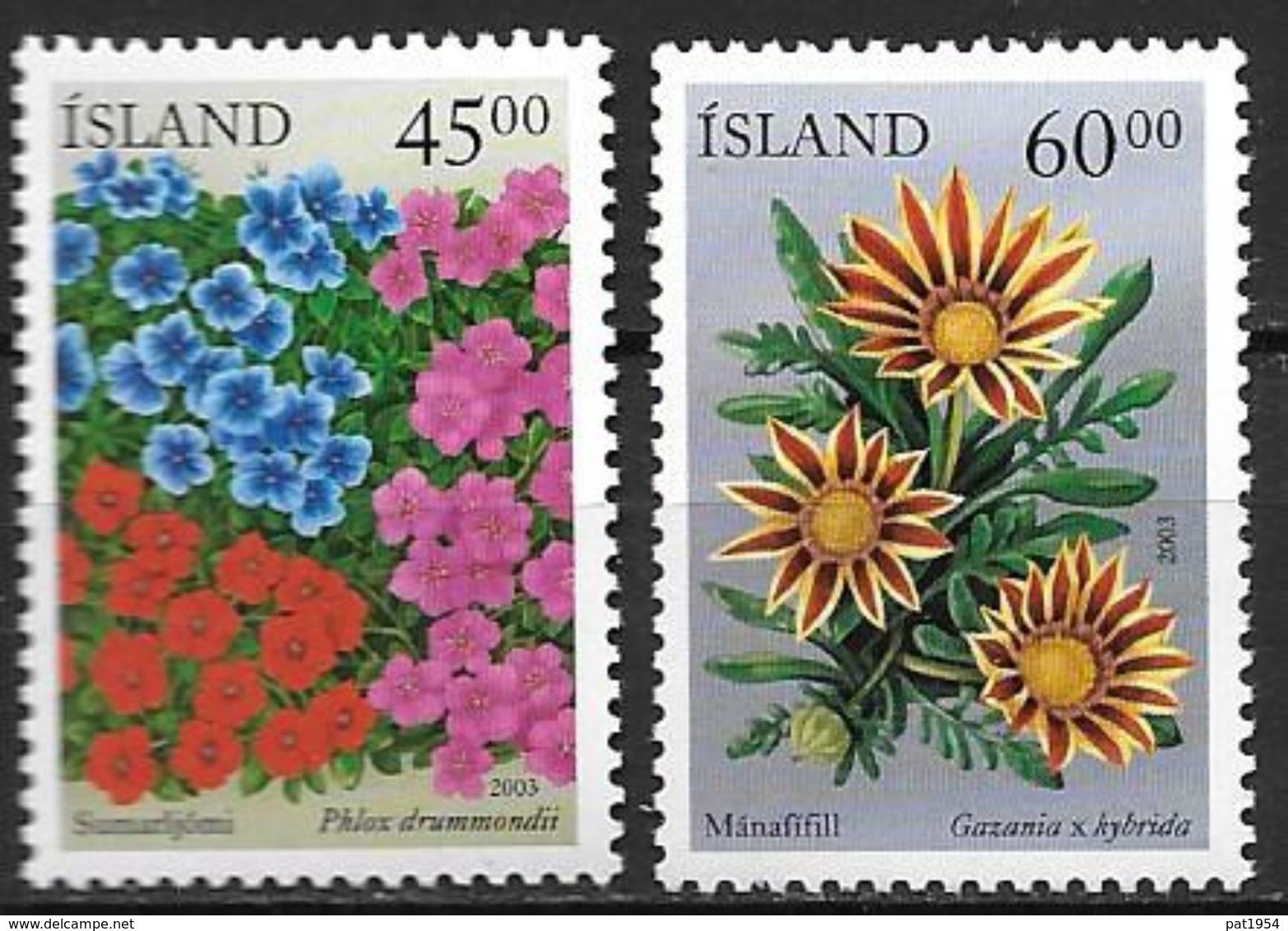 Islande 2003 N°956/957 Neufs** Fleurs D'été - Unused Stamps