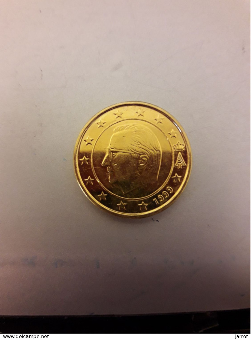 1 Euro 1999 Doré à L'or Fin Rare - Belgium