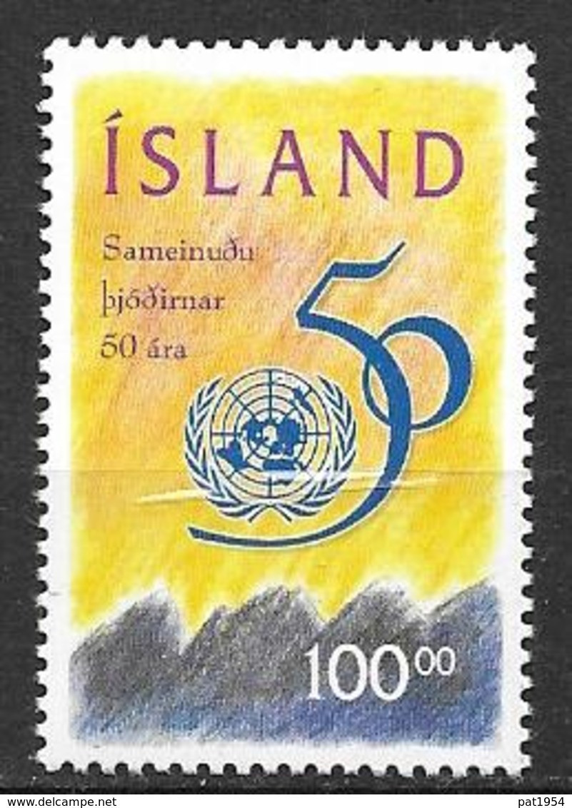 Islande 1995 N°786 Neuf ONU - Neufs