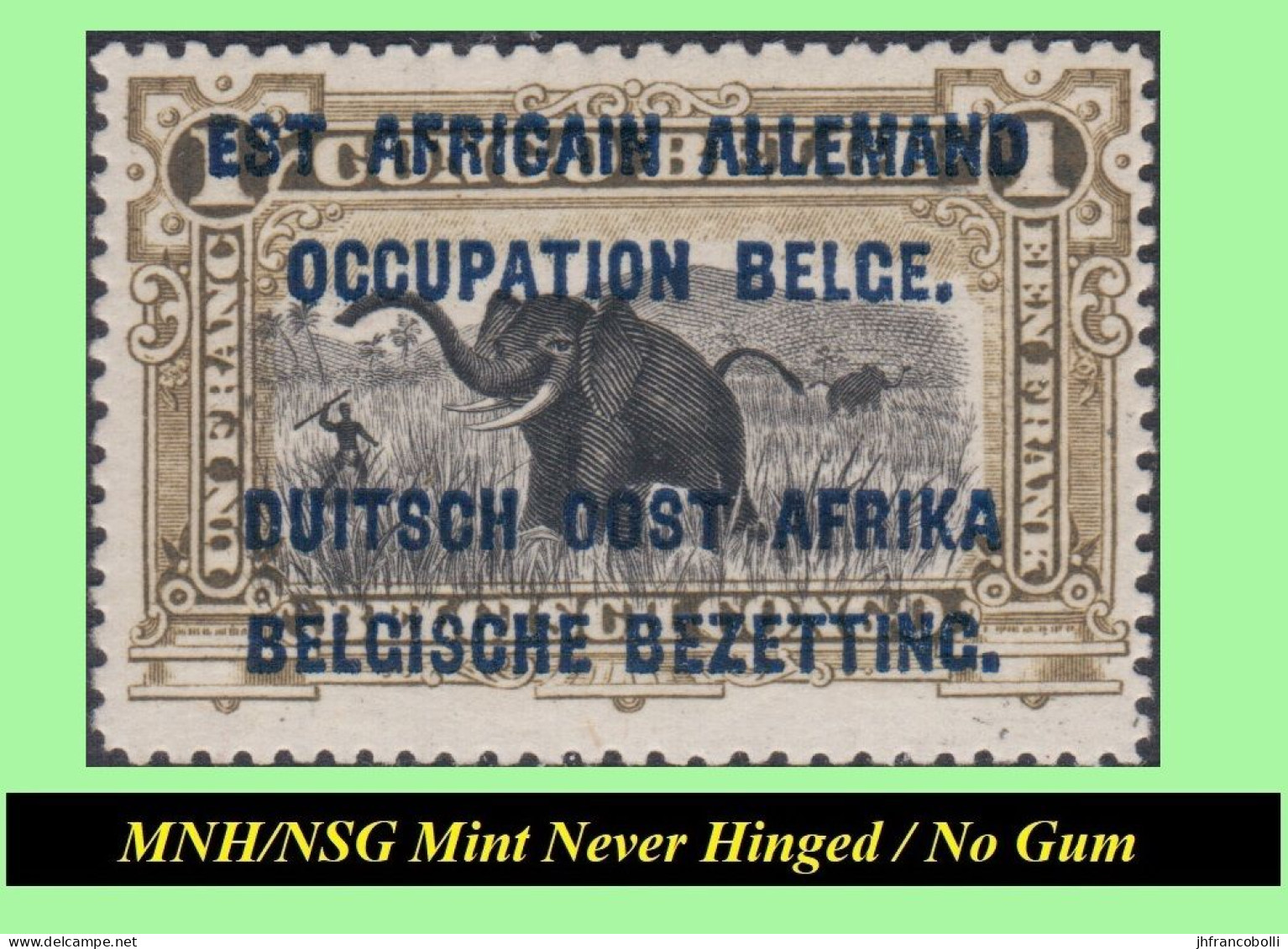 1916  RUANDA-URUNDI MNH /NSG RU 028/034  SMALL SELECTION (7 Stamps) WITH BELGIAN OCCUPATION OVERPRINTS - Ungebraucht