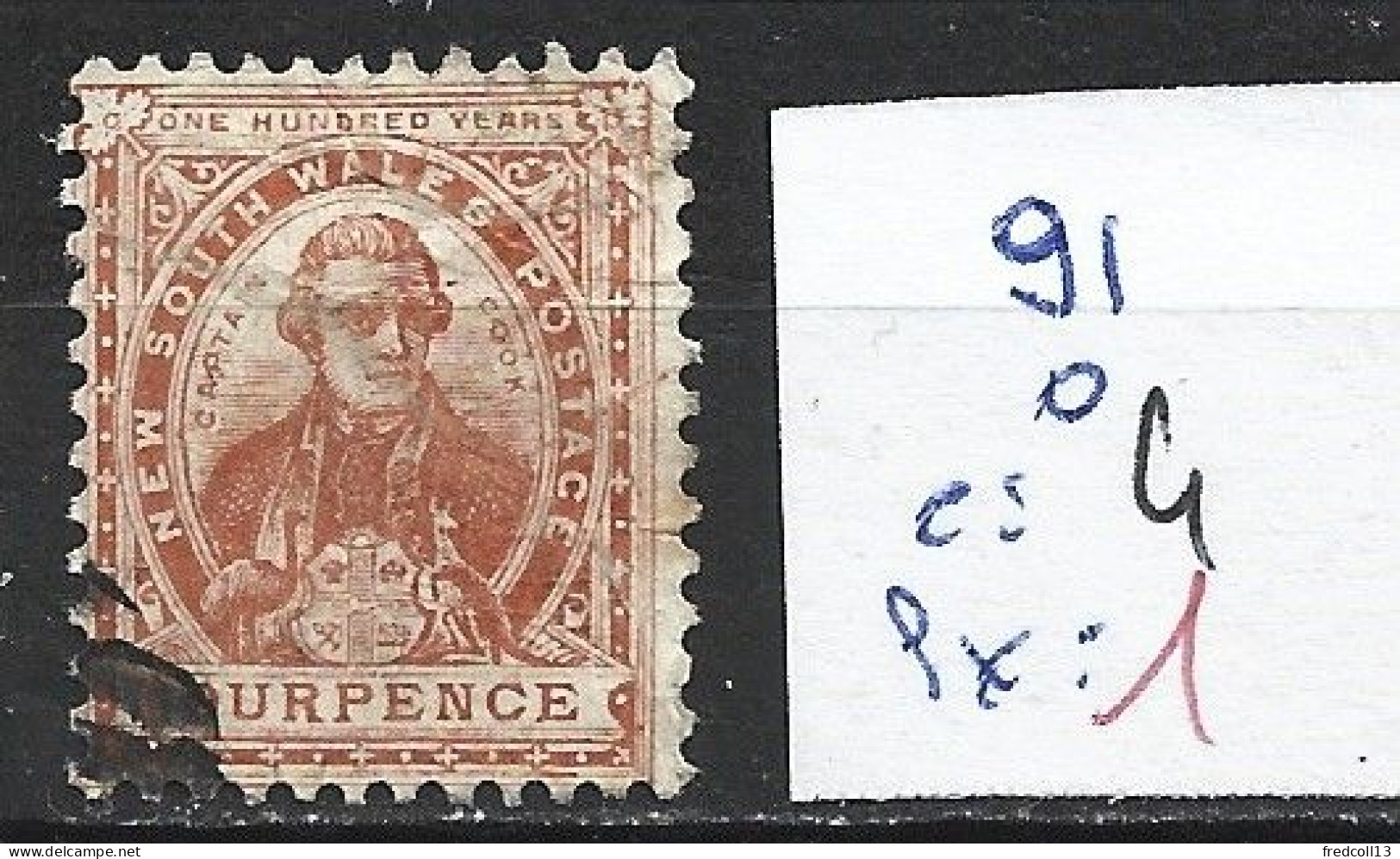 NEW SOUTH WALES 91 Oblitéré Côte 5 € - Used Stamps