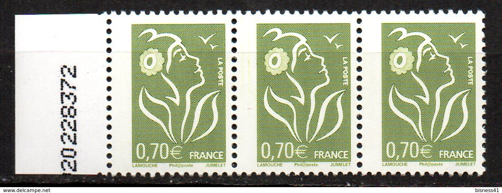 Col12 France Variété Marianne Lamouche  N° 3967 / 3960 Sans Pho Tenant à Barre A Gauche  Neuf XX MNH Luxe - Ongebruikt