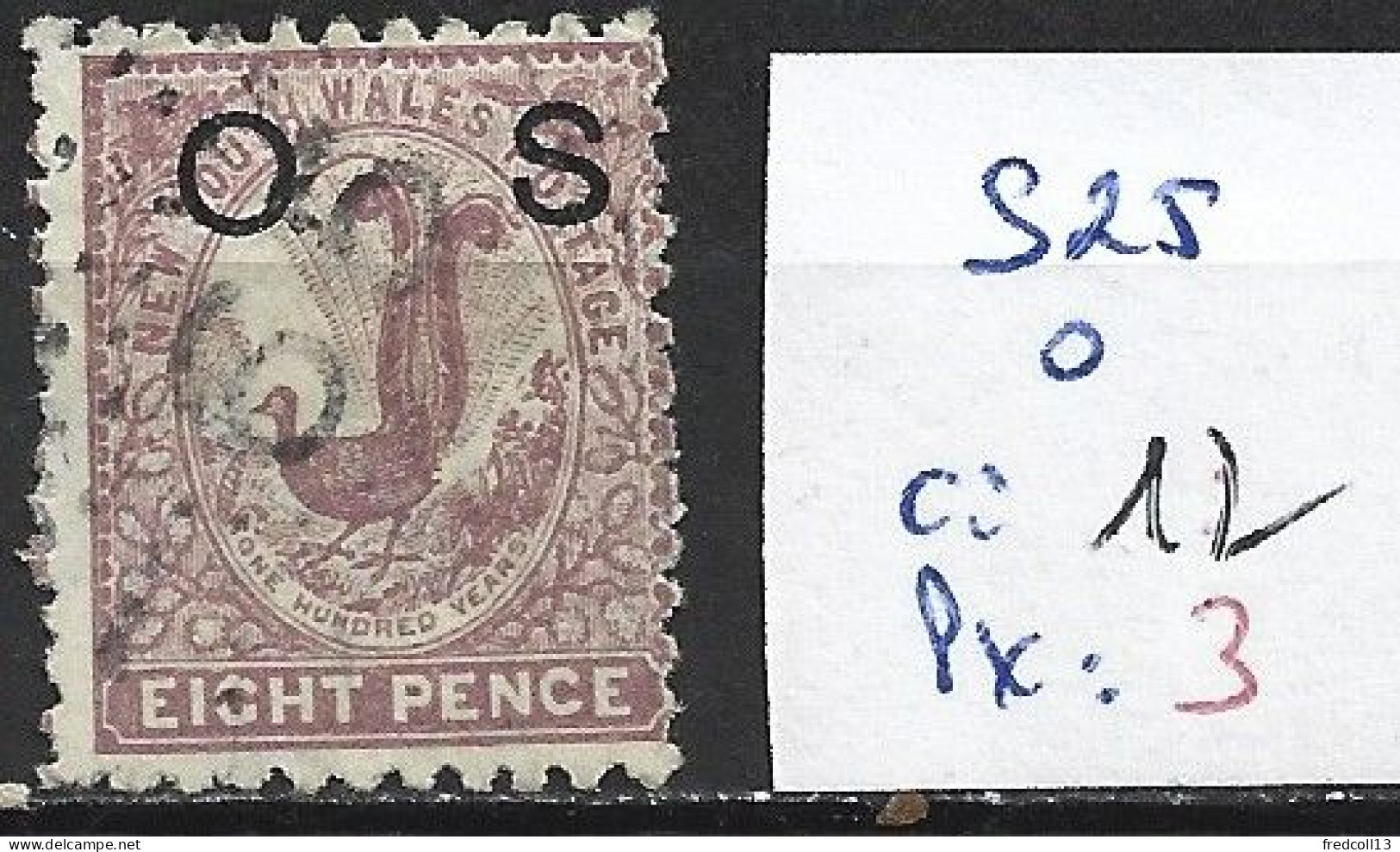 NEW SOUTH WALES SERVICE 25 Oblitéré Côte 12 € - Used Stamps