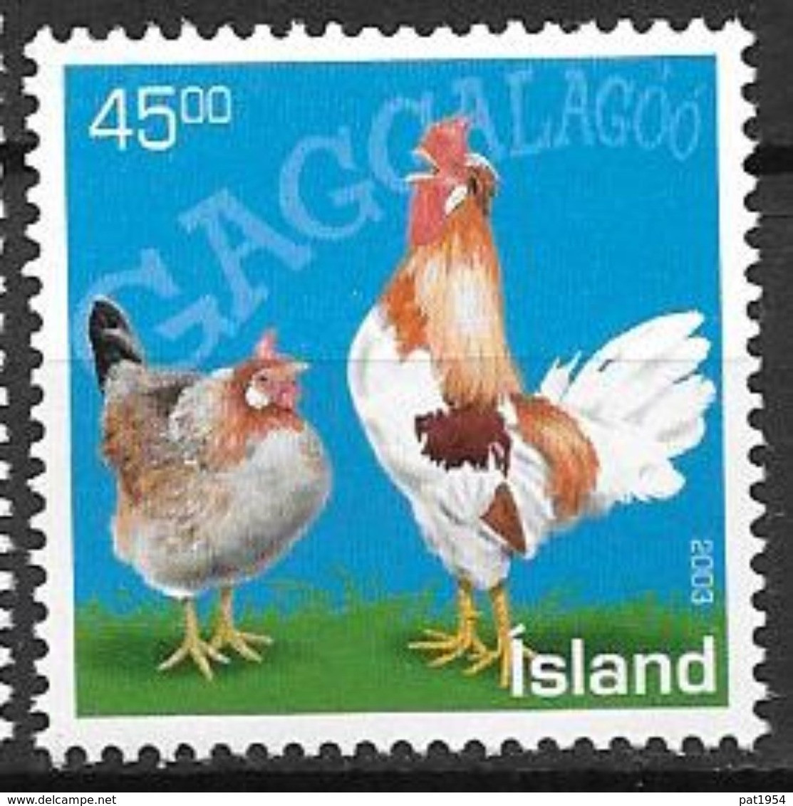 Islande 2003 N°968 Neuf** Animaux Domestiques Poules - Ungebraucht