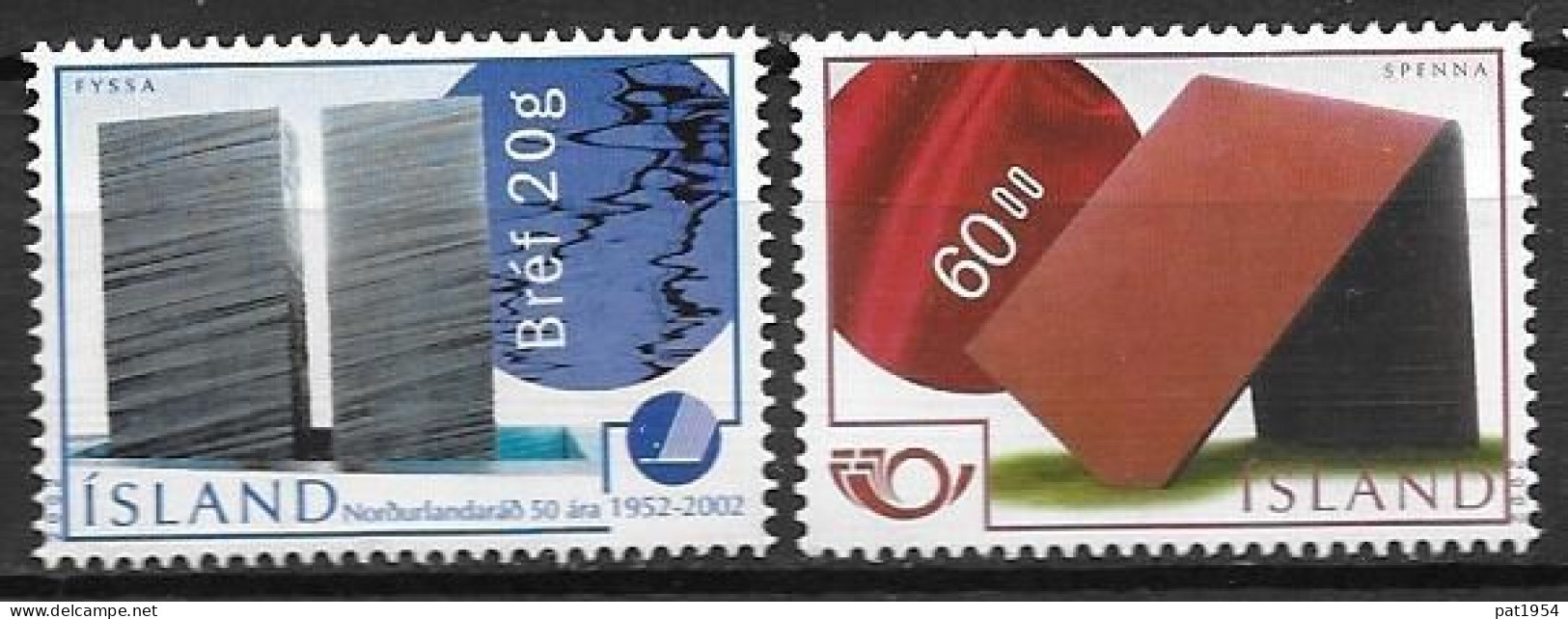 Islande 2002 N°935/936 Neufs** Norden Art Contemporain - Unused Stamps