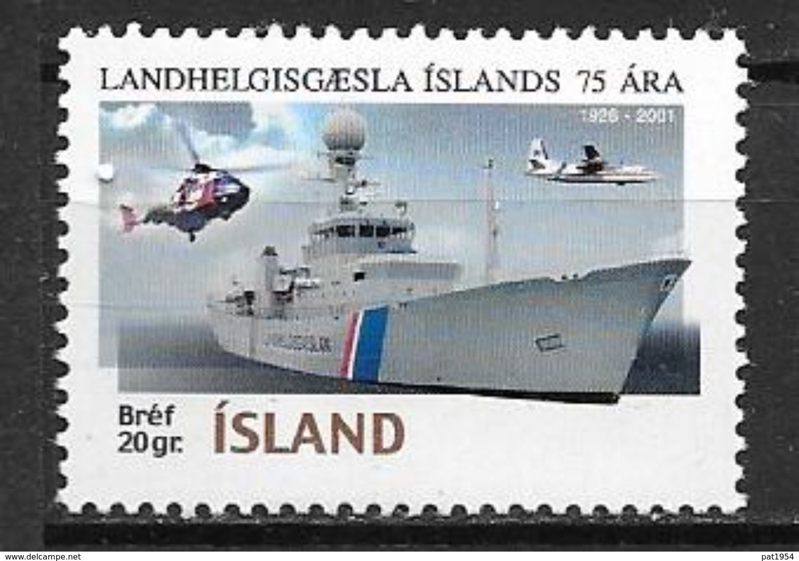 Islande 2001 N°908 Neuf** Bateau Garde Côtes - Unused Stamps