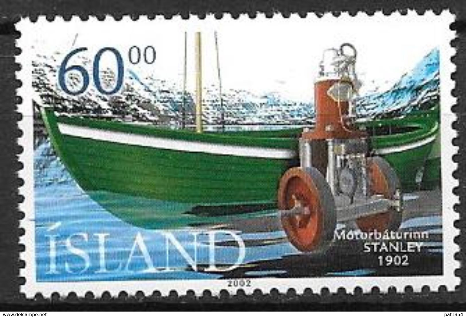 Islande 2002 N°930 Neuf** Bateau à Moteur - Ungebraucht