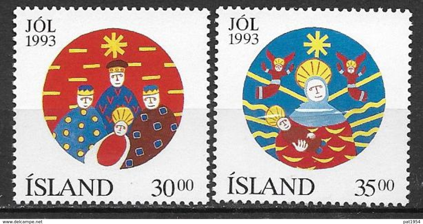 Islande 1993 N° 748/749 Neufs Noël - Ungebraucht