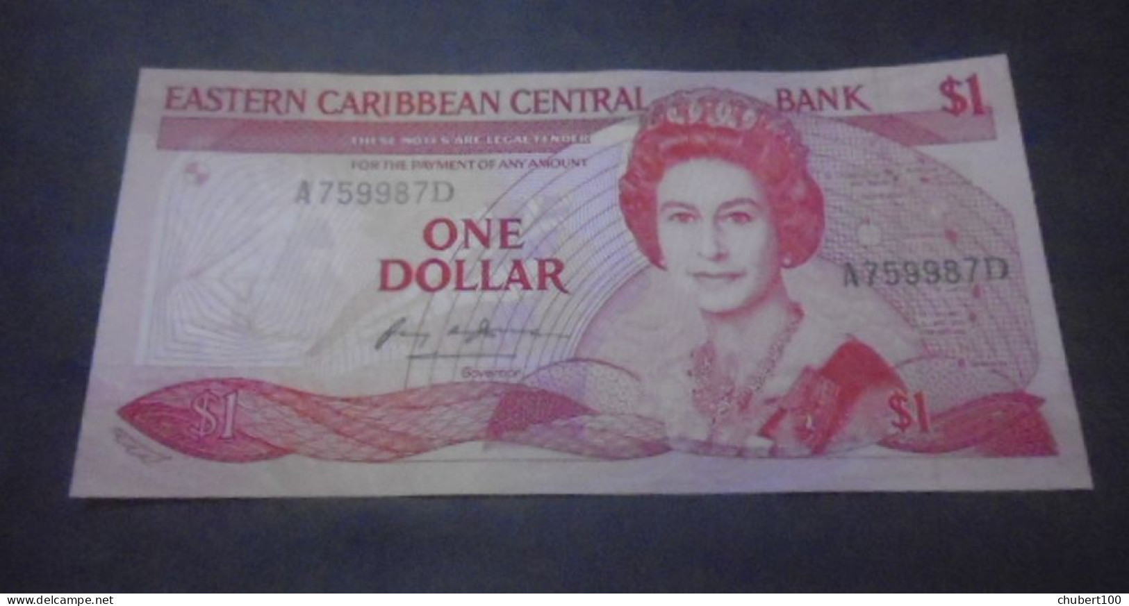 EAST CARIBBEAN  ,   P 17d, 1 Dollar , ND 1985 1988, UNC; ERROR - East Carribeans