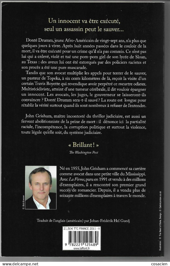 John Grisham La Confession Best-sellers/Robert Laffont Roman - Action