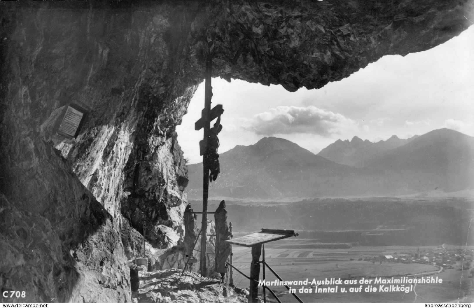 Martinswand - Ausblick Aus Der Maximilianshöhle In Das Inntal Und Auf Die Kalkkögl - Zirl