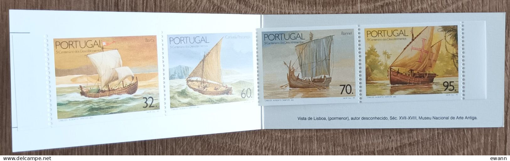 Portugal - Carnet YT N°C1809a - Grandes Découvertes / Bateaux - 1990 - Neuf - Carnets