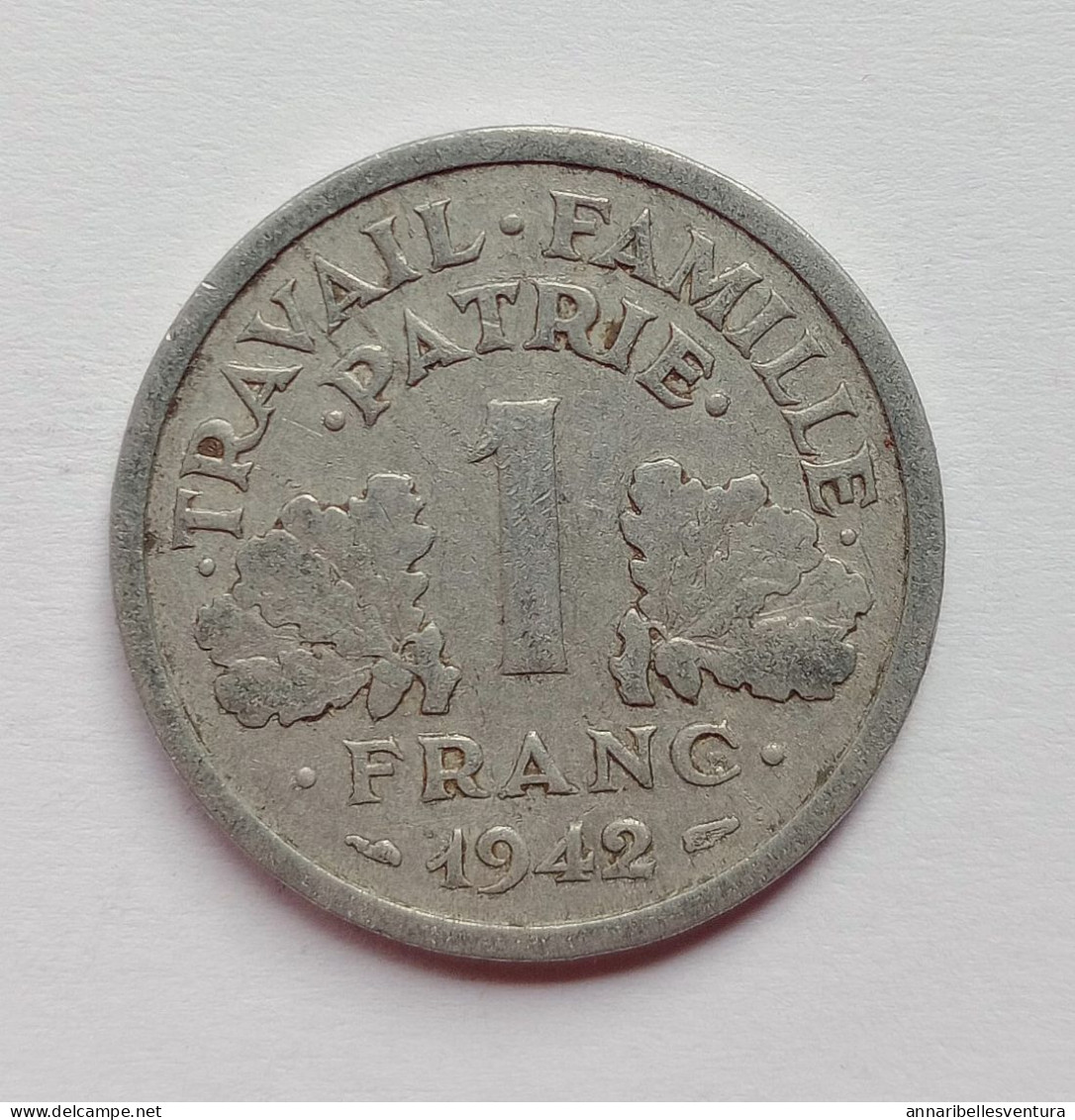 FRANCIA. II GUERRA MUNDIAL. 1 FRANC 1942 - Verzamelingen