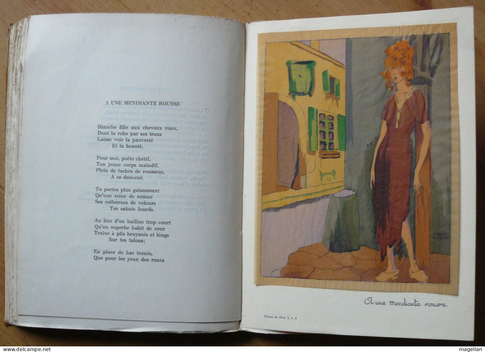 Les Fleurs Du Mal - Charles Baudelaire - Edition Nilsson - Illustrée Par Maggy Monier - Autores Franceses