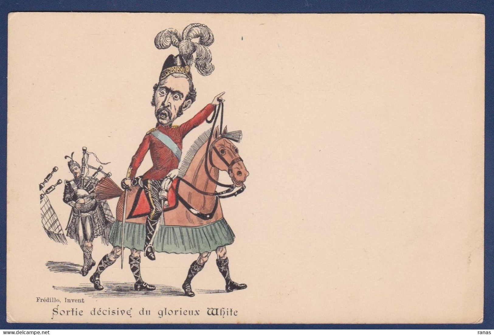 CPA Afrique Du Sud Transvaal Guerre War Des Boers Angleterre Non Circulé Satirique Caricature FREDILLO - Afrique Du Sud