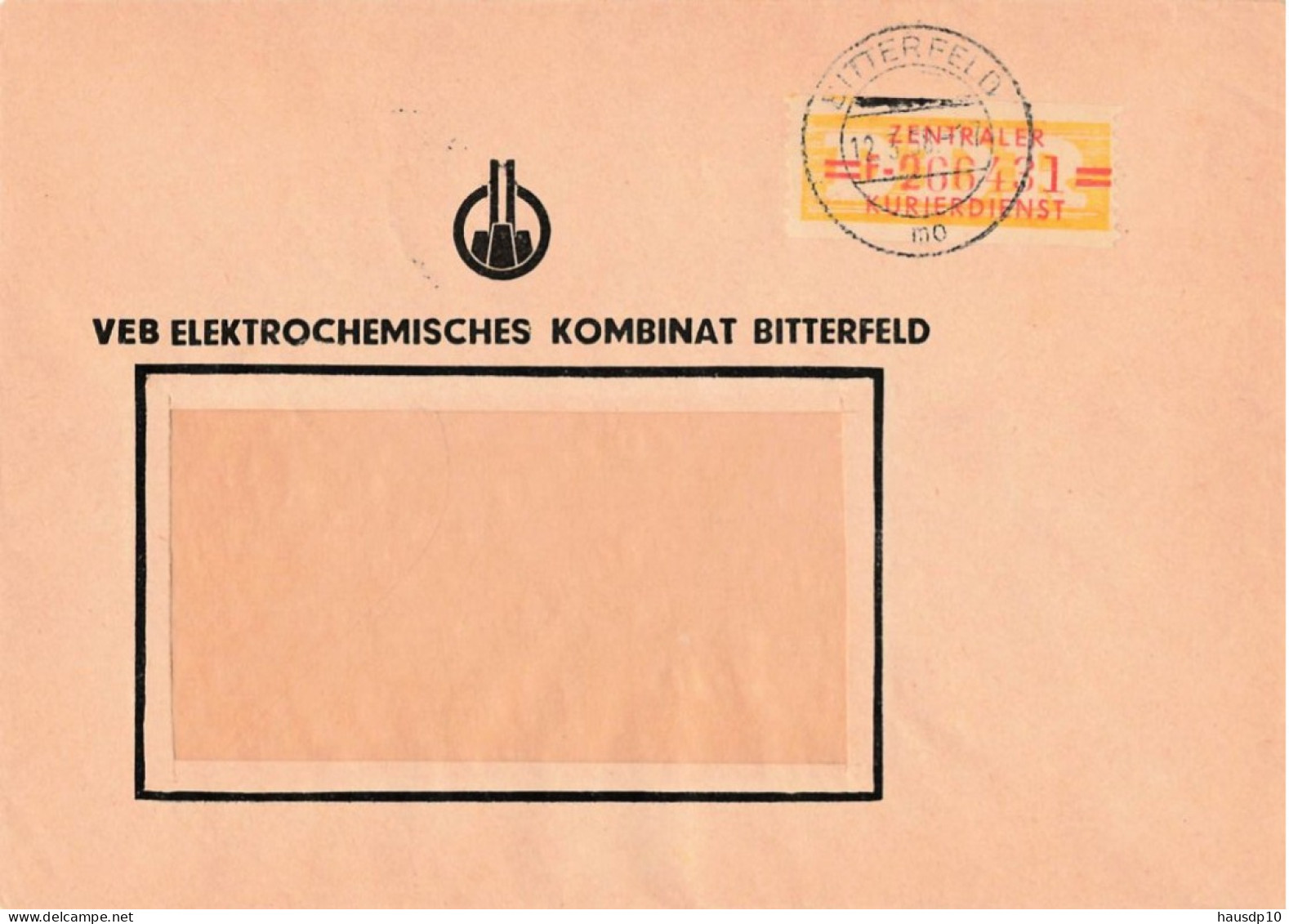 DDR Brief Dienst EF VEB Elektrochemisches Kombinat Bitterfeld N. Berlin 1958 - Lettres & Documents