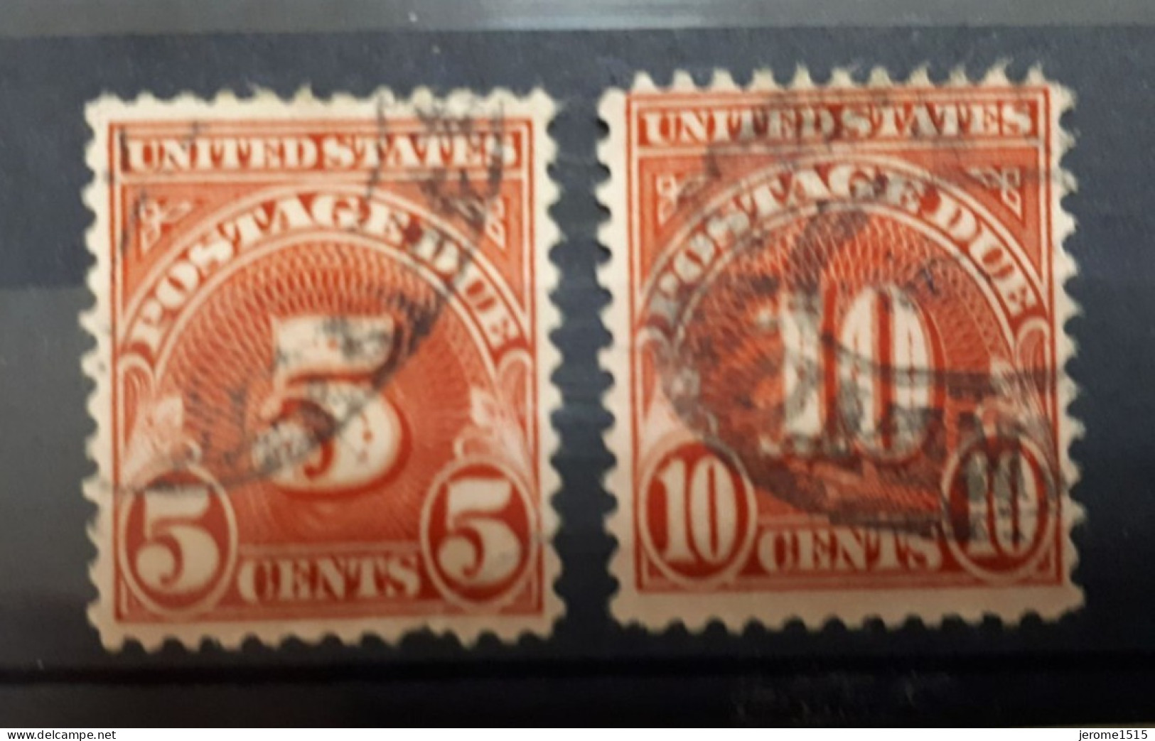 Timbres Etats-Unis :  1930 - 1933 J83 J84  5 Cent Rouge Et 10 Cent Rouge   & - Oblitérés