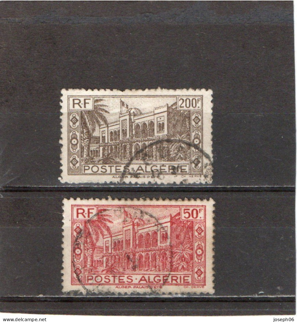 ALGERIE   1944  Y.T. N° 200  à  204  Incomplet  Oblitéré  Frais De Gestion Compris - Usati