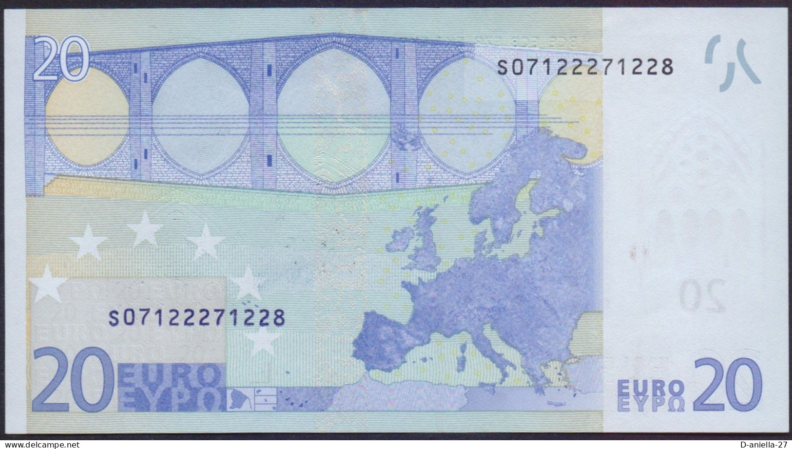 Italien, 20 €uro S / J005-B2, Duisenberg, Aunc. - 20 Euro