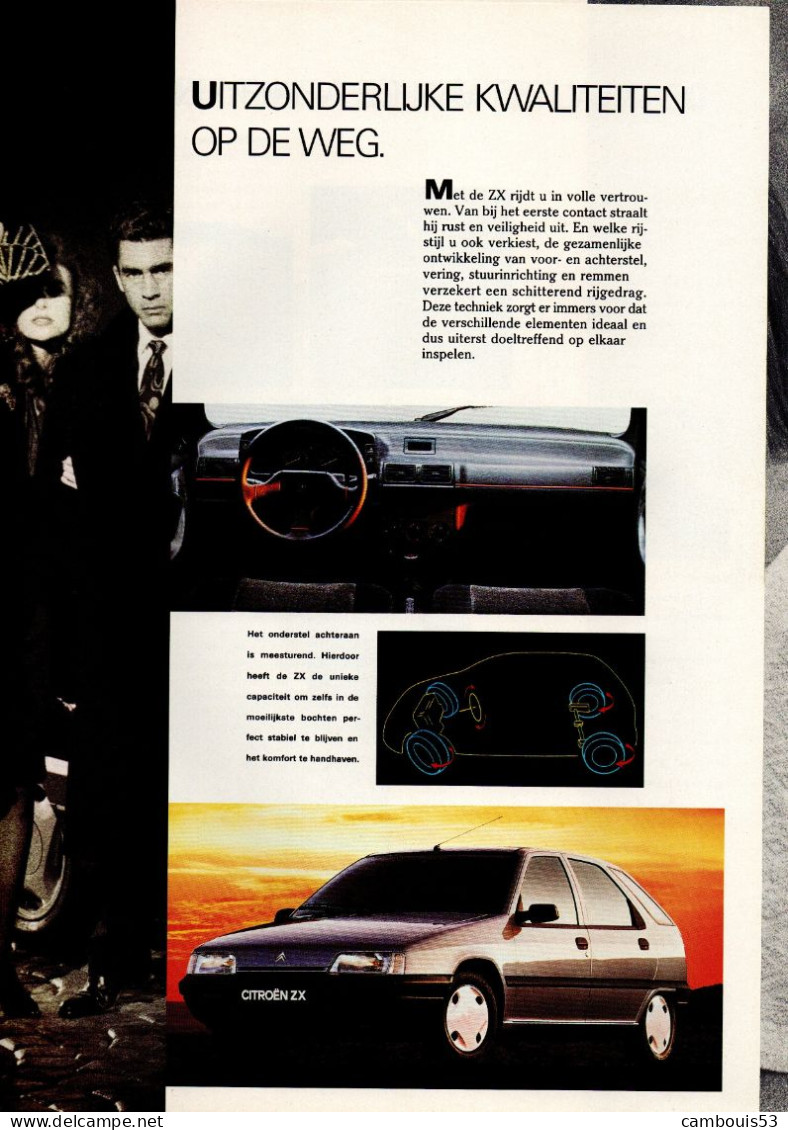 Citroën ZX Catalogue Belge En Flammand. - Automobile