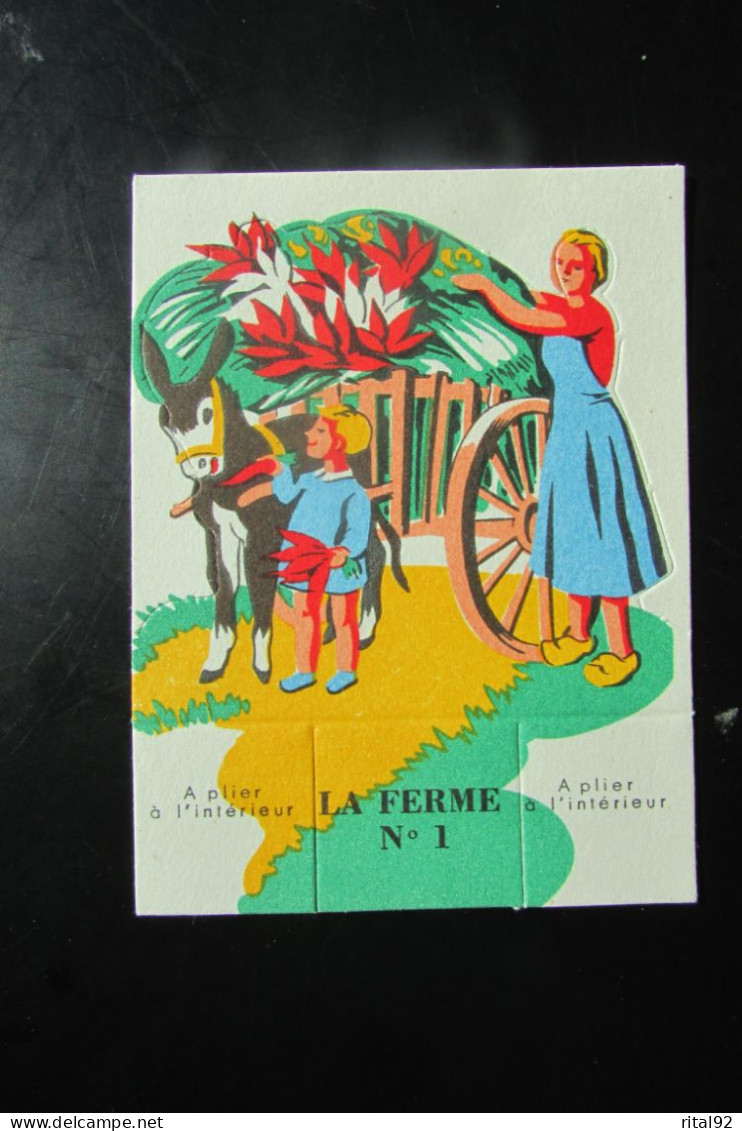 Chromo/Découpis "CAO FALIERES Gouter De La Famille" - Série "LA FERME" Années 1950/60 - Animals