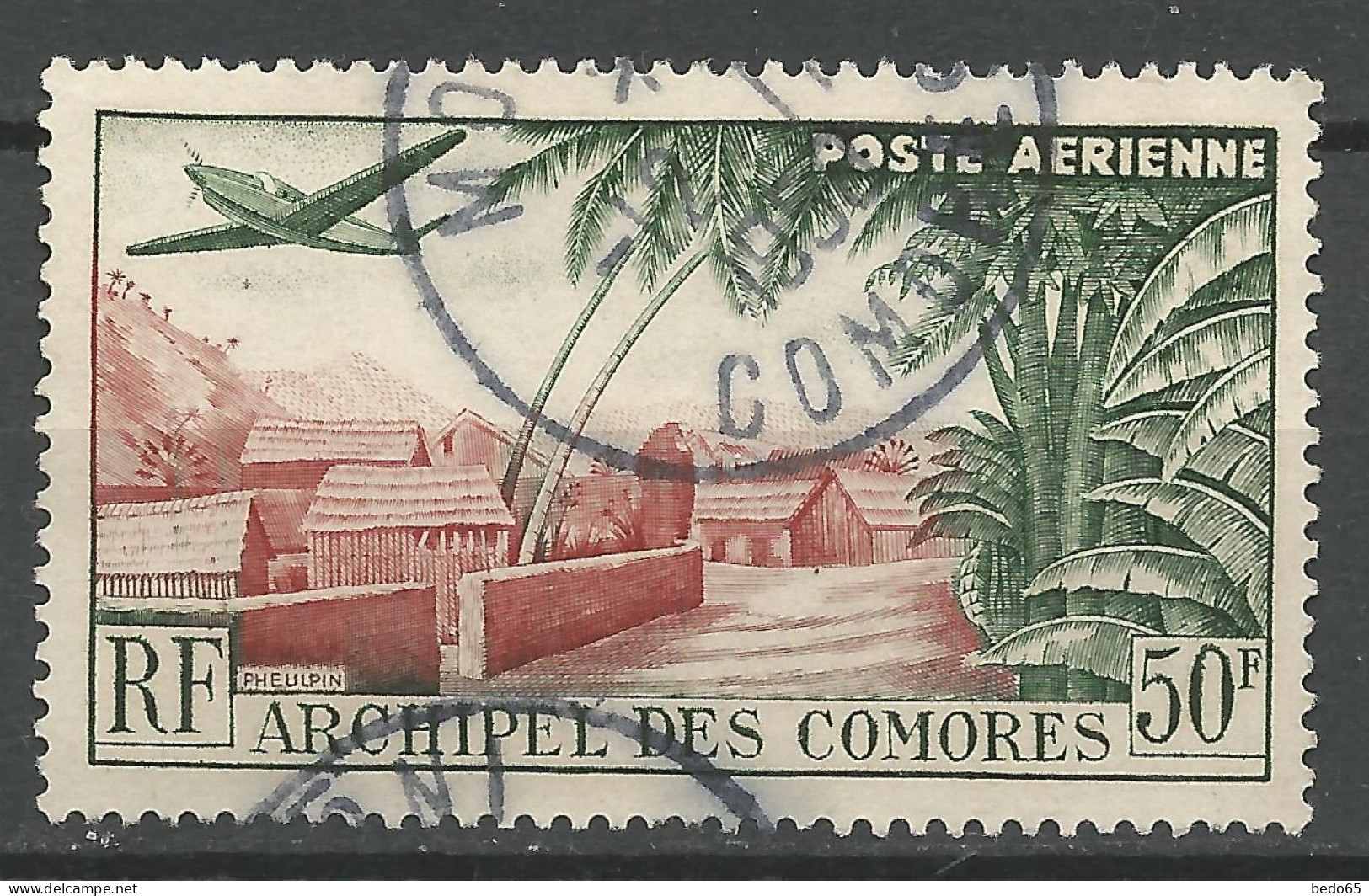 COMORES PA N° 1 OBL / Used - Poste Aérienne