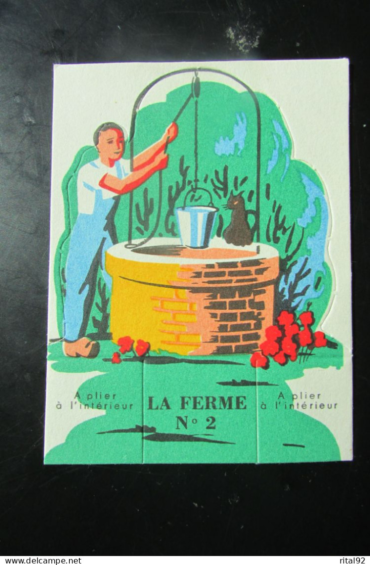 Chromo/Découpis "CAO FALIERES Gouter De La Famille" - Série "LA FERME" Années 1950/60 - Animals