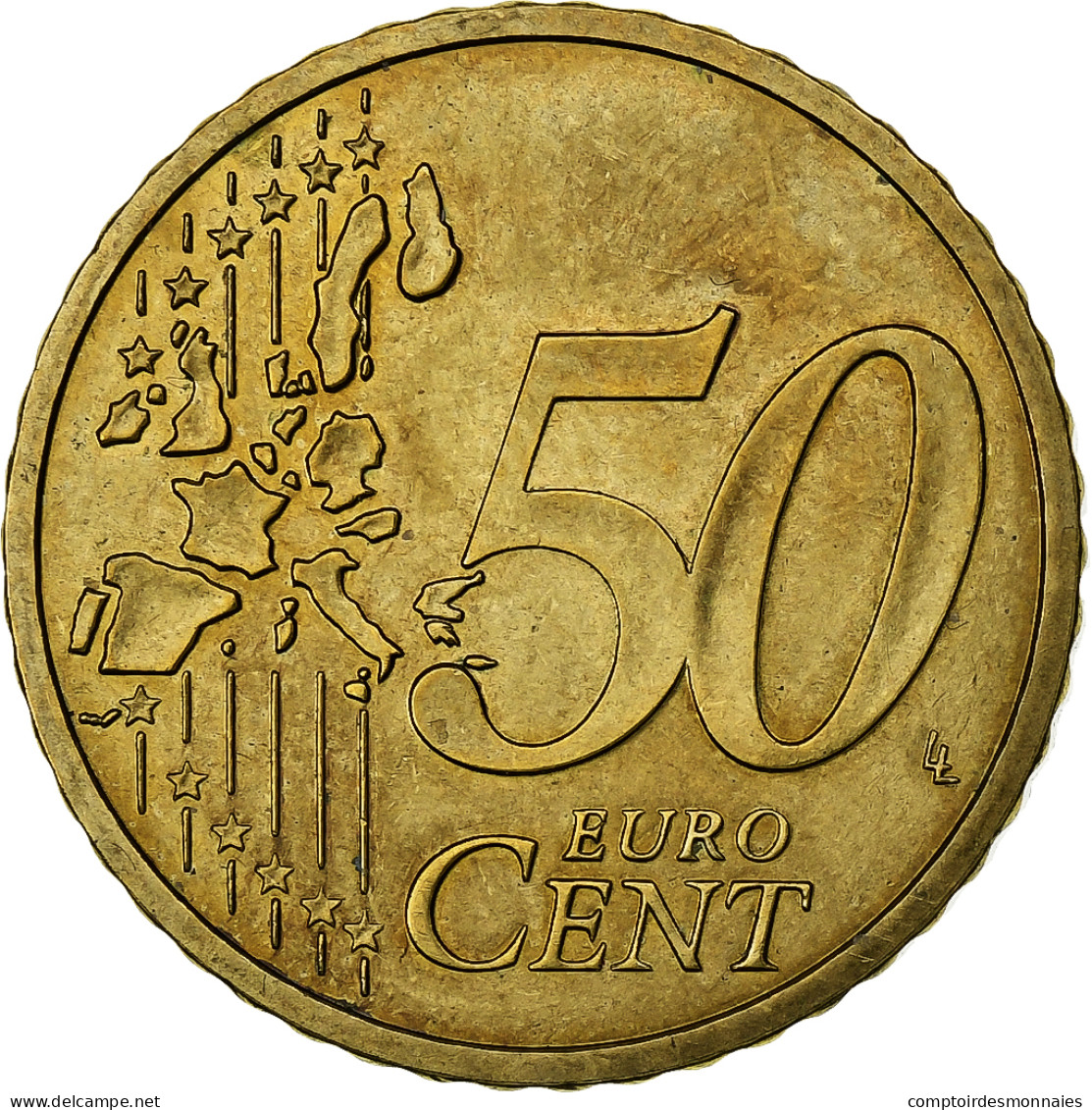 Union Européenne, 50 Euro Cent, Error Double Reverse Side, Laiton, SPL - Errores Y Curiosidades