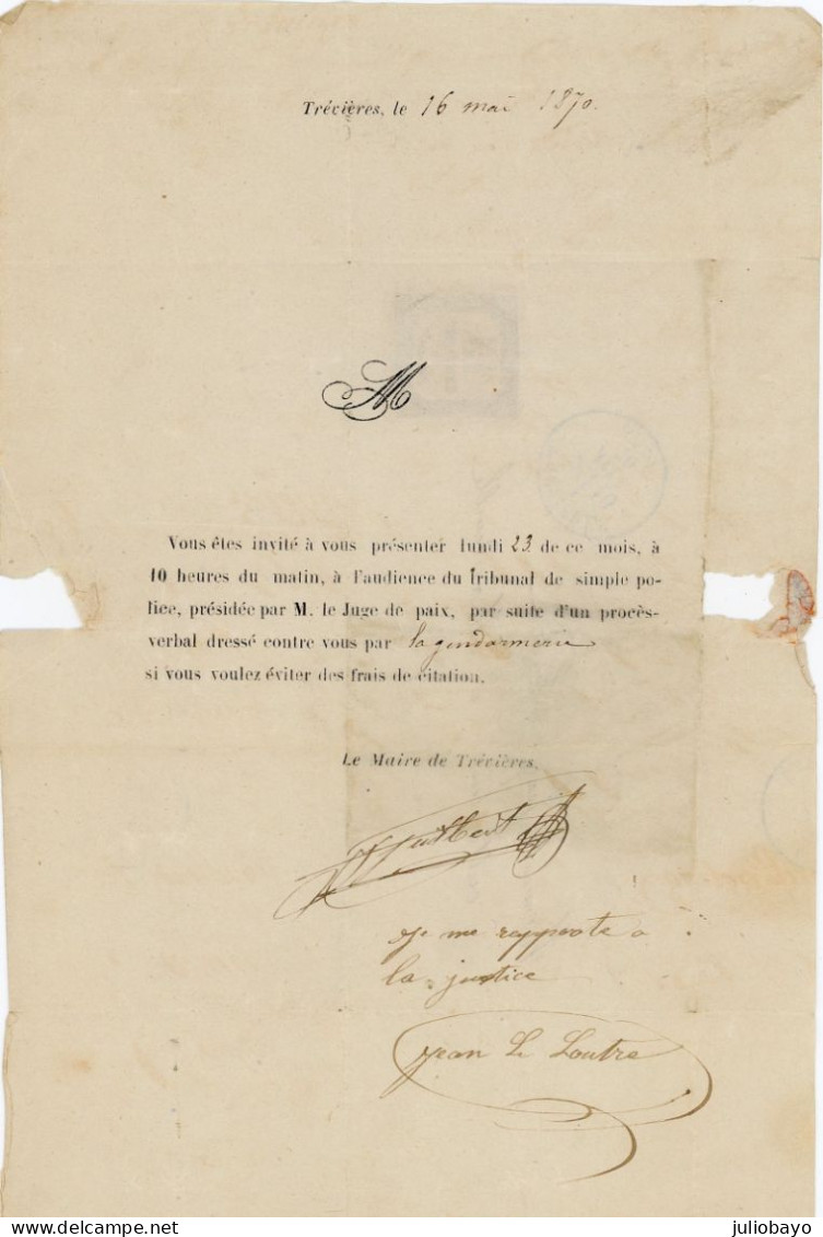 Lot De 4 LAC Trevière Calvados Timbre Taxe N°3 ET N°5 - 1960-.... Lettres & Documents