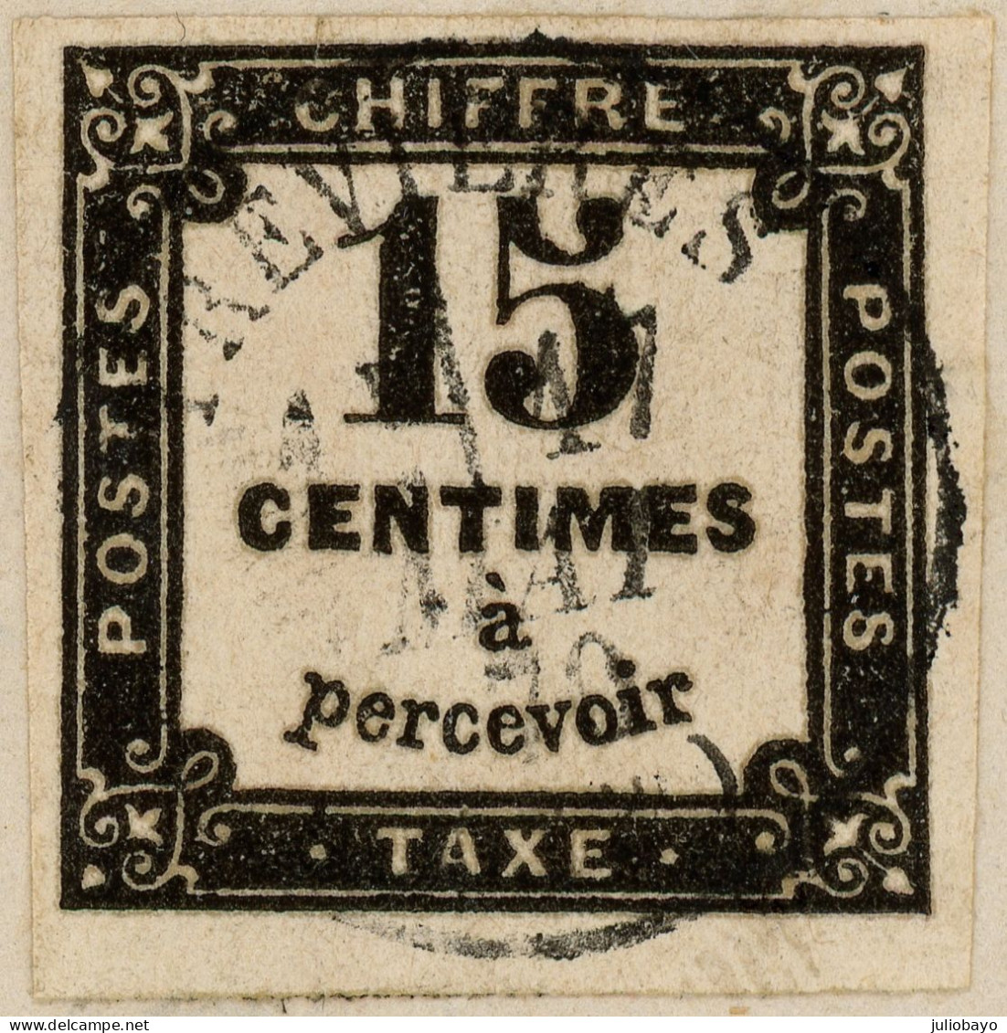 Lot de 4 LAC Trevière Calvados timbre taxe n°3 ET n°5