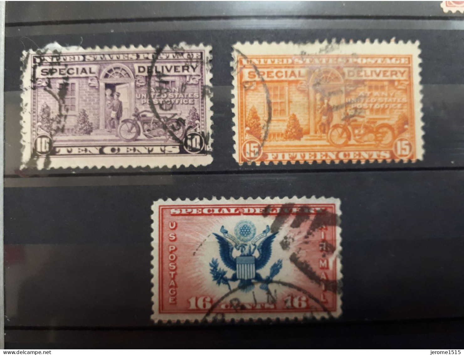 Timbres Etats-Unis :  1922 - 1934 E12, E13, CE1 15c,  16c & - Usados