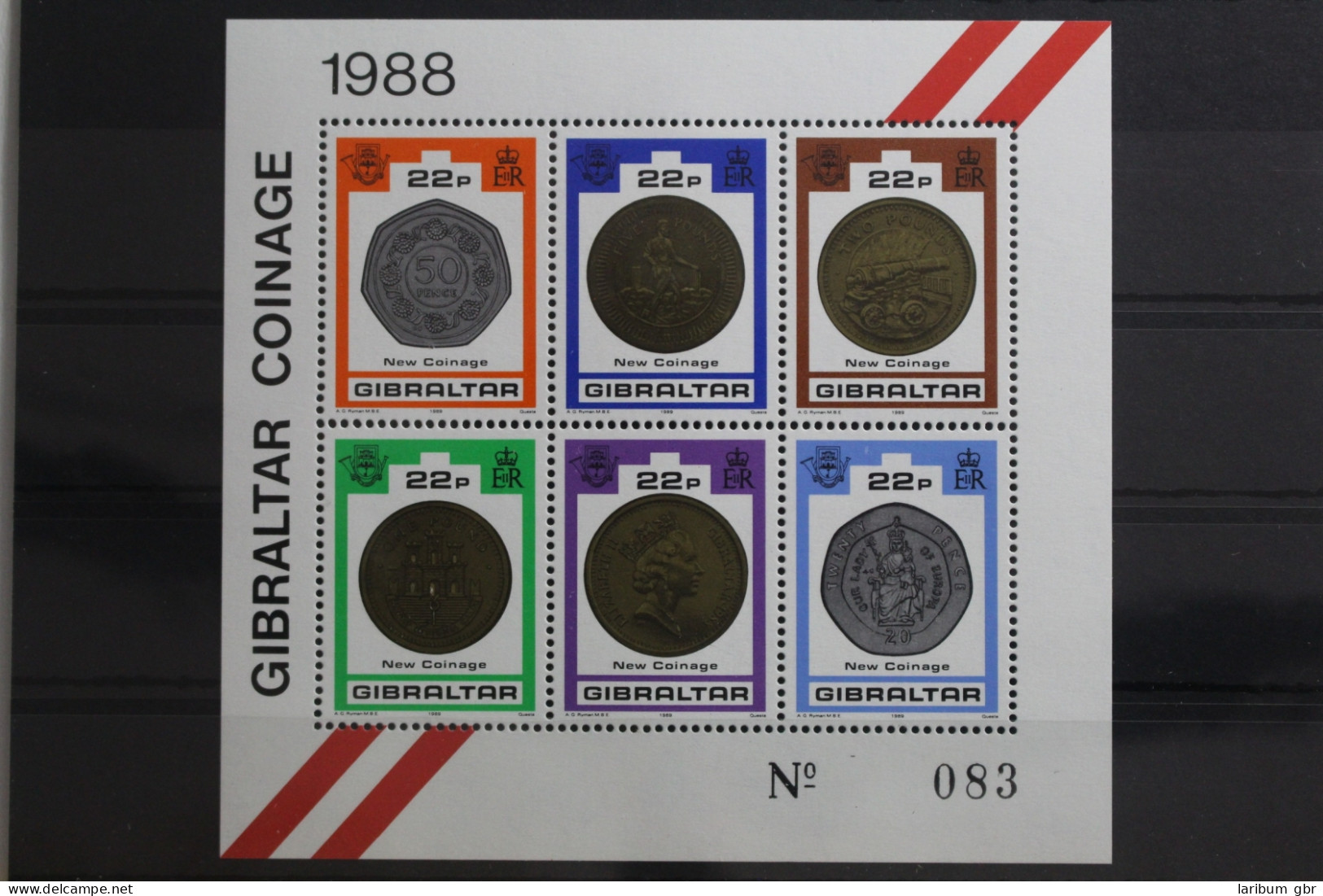 Gibraltar Block 14 Mit 580-585 Postfrisch #TJ578 - Gibraltar