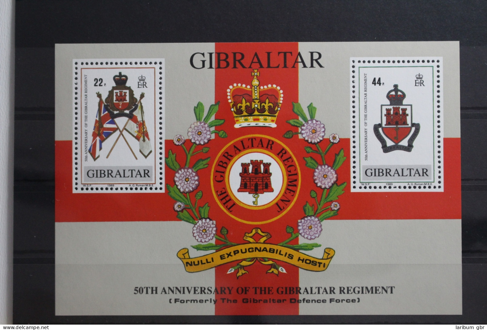 Gibraltar Block 12 Mit 568 Postfrisch #TJ577 - Gibraltar