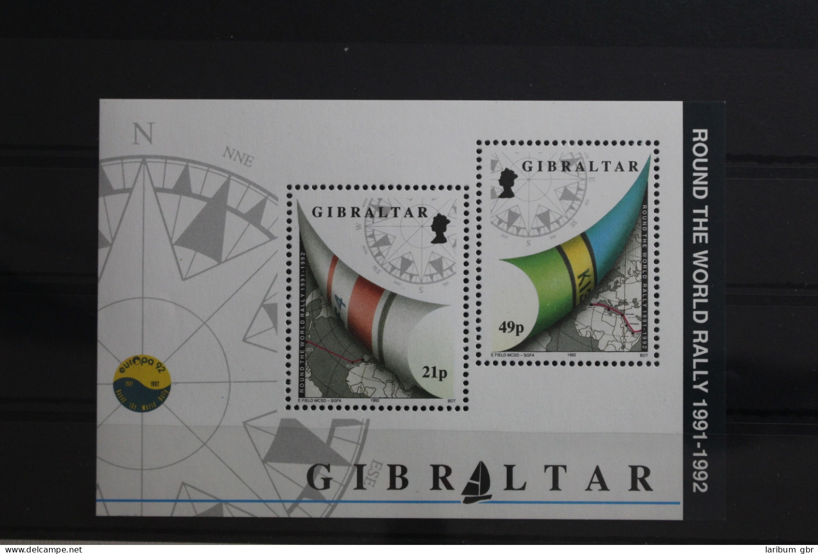 Gibraltar Block 17 Mit 645 Postfrisch #TJ581 - Gibraltar