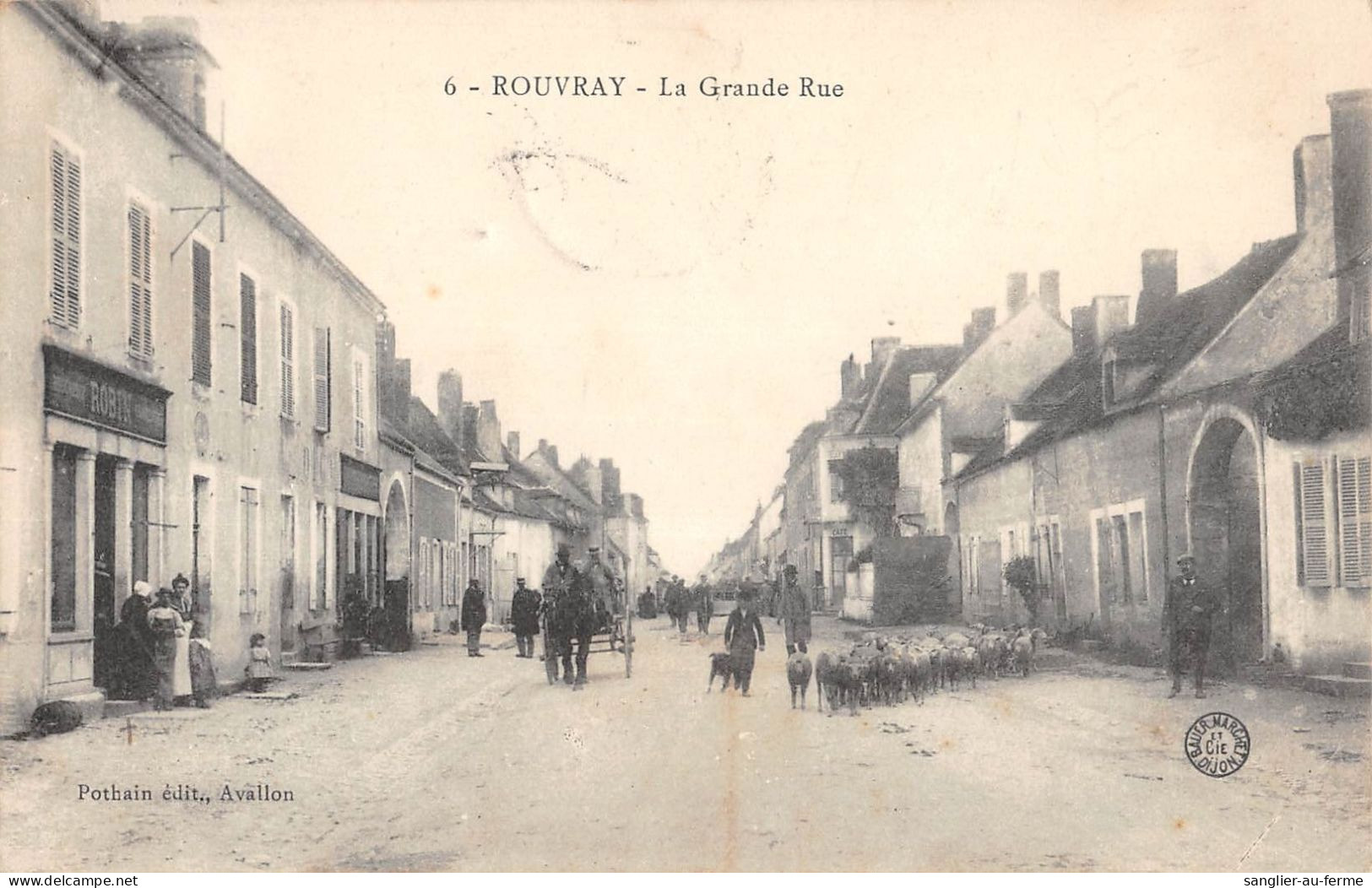 CPA 21 ROUVRAY / LA GRANDE RUE - Autres & Non Classés