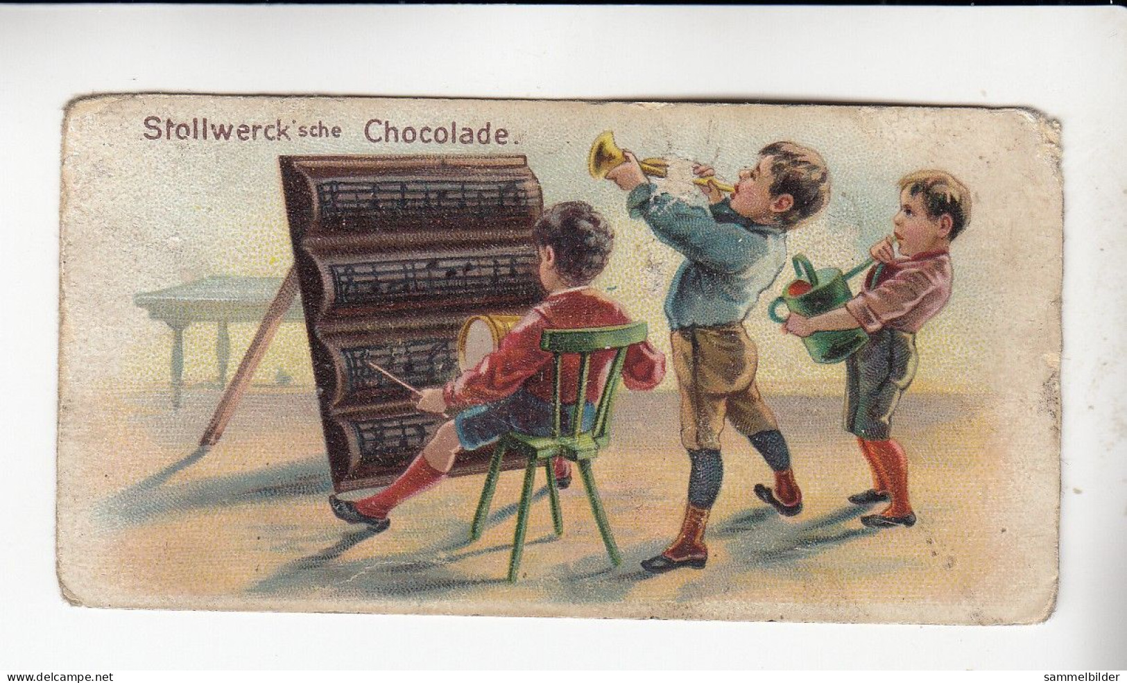 Stollwerck Album No 1  Kinderbilder  Kleine Musikanten   Gruppe 7 #3 Von 1897 - Stollwerck