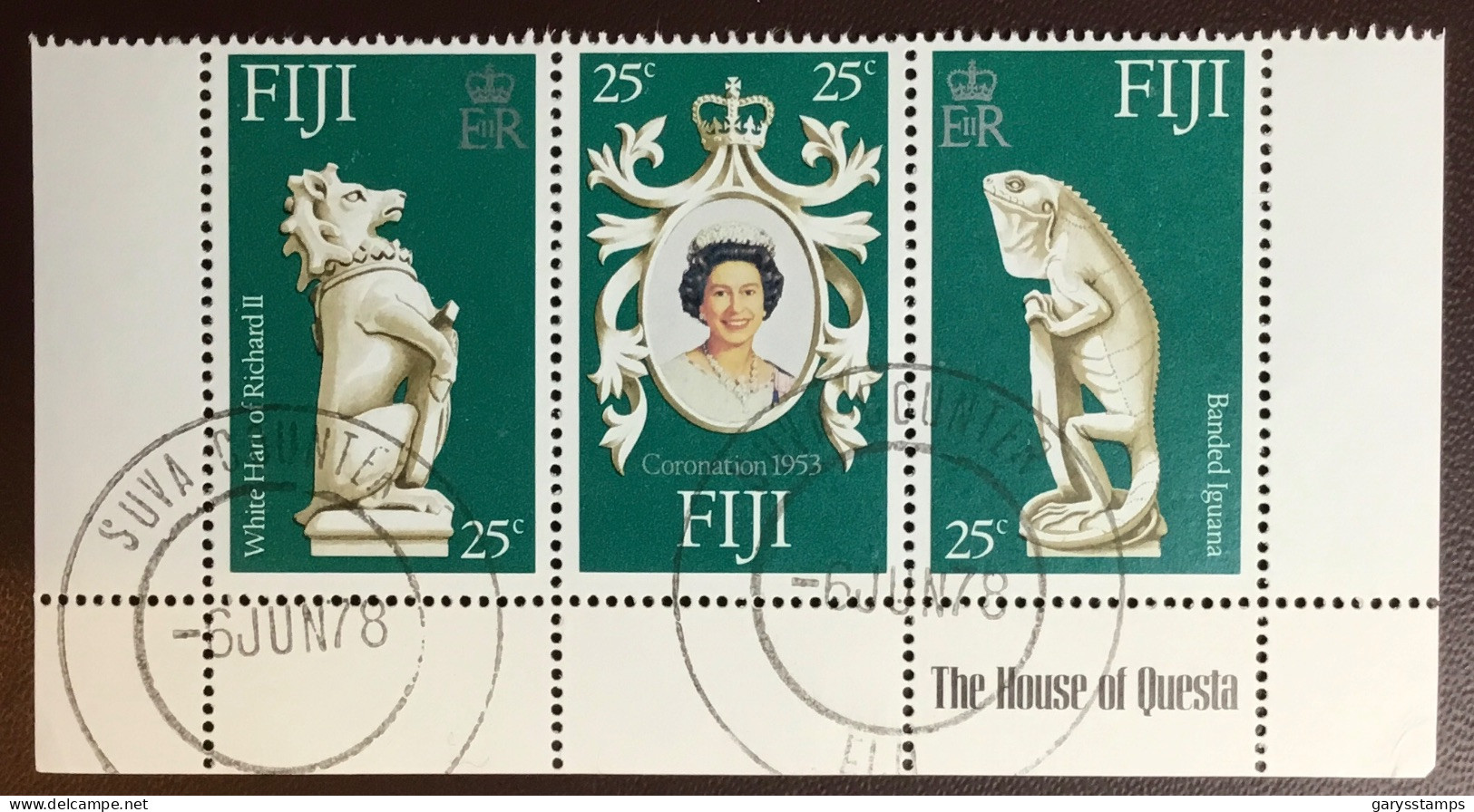 Fiji 1978 Coronation Anniversary FU - Fiji (1970-...)