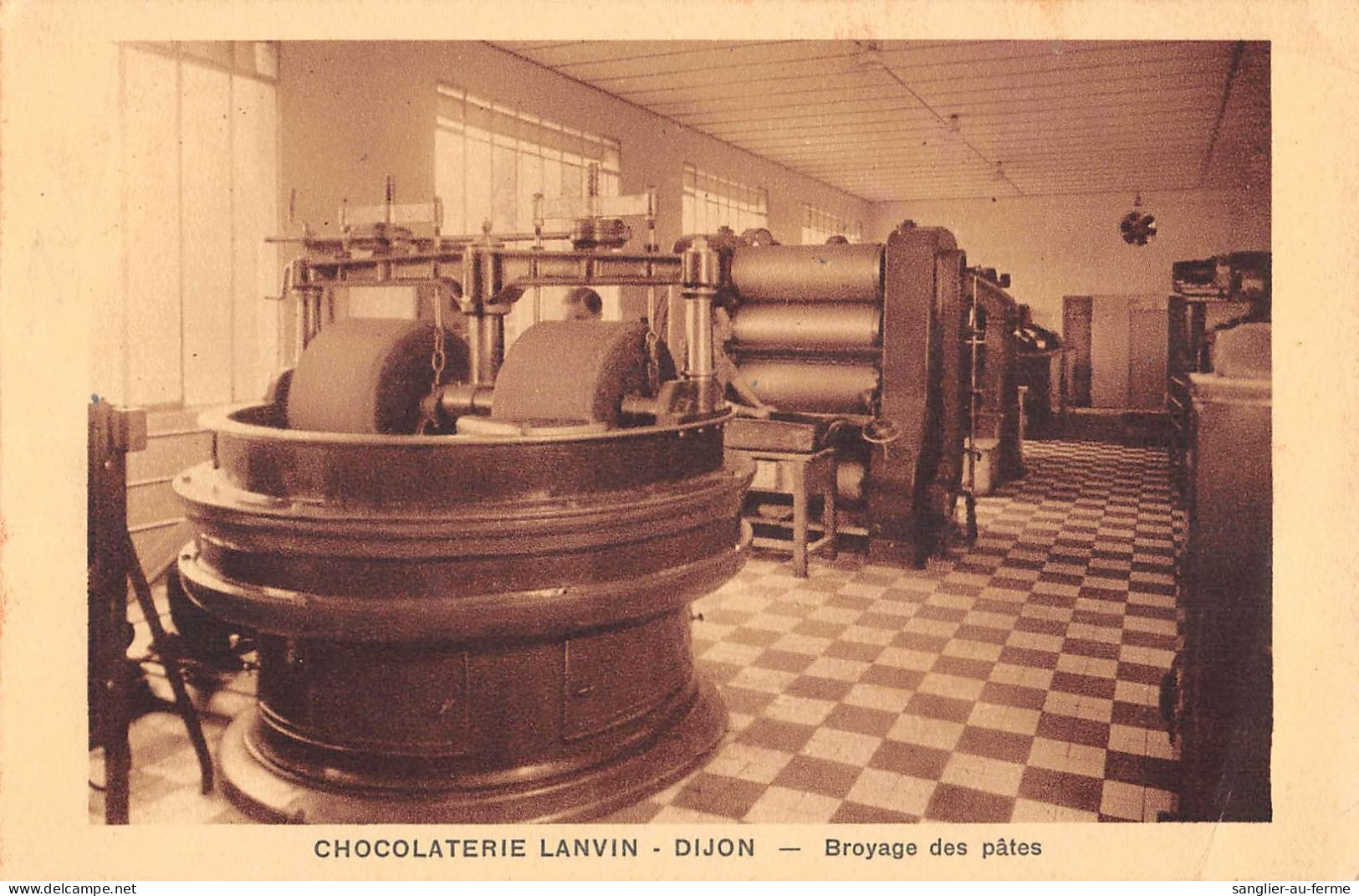 CPA 21 DIJON / CHOCOLATERIE LANVIN / BROYAGE DES PATES - Dijon