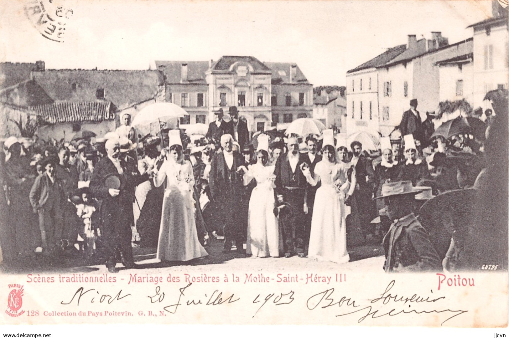 = 79 = Deux Sèvres - La Mothe Saint Heray - Mariage Des Rosières - Scènes Traditionnelles Du Poitou - La Mothe Saint Heray