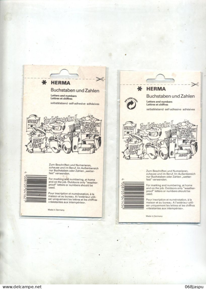 Lettre Et Chiffre à Decalquer Herma  Incomplet - Autres & Non Classés
