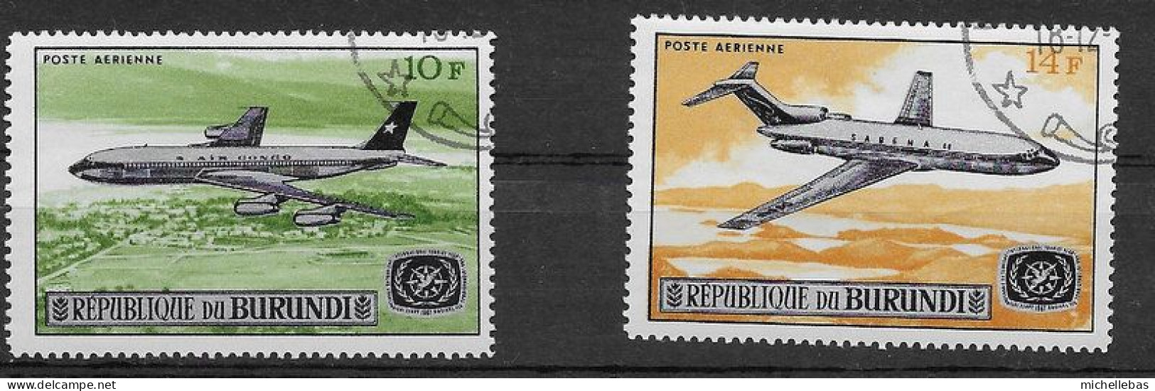 AVIONS N°YT 71-72 - Used Stamps