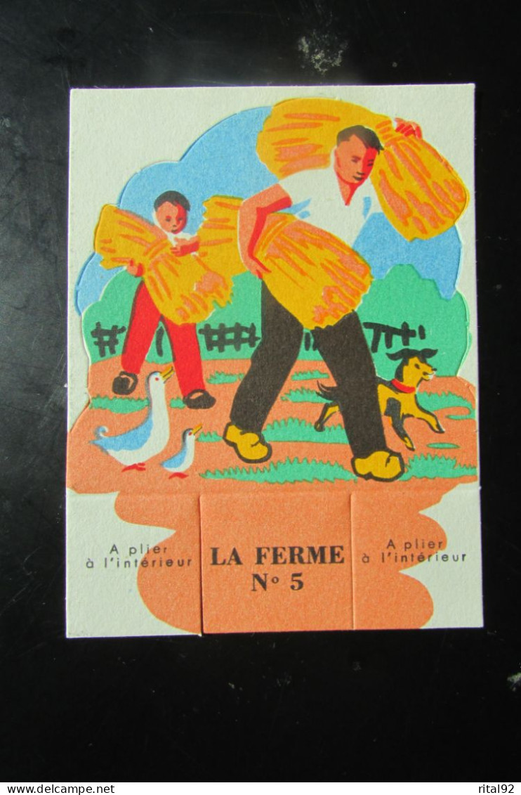 Chromo/Découpis "CAO FALIERES Gouter De La Famille" - Série "LA FERME" Années 1950/60 - Animals