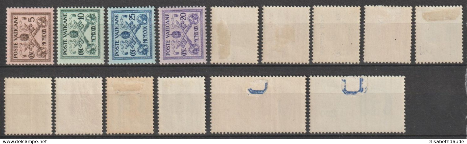 VATICAN - 1929 - ANNEE COMPLETE AVEC EXPRES ! - YVERT 26/38 + EXP 1/2 * MH - COTE = 105 EUR. - Unused Stamps